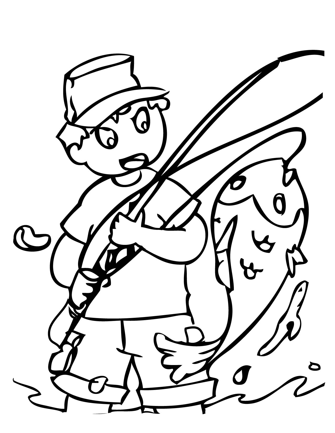 1275x1650 Fishing Coloring Page Handipoints With Pages Childlife Me New