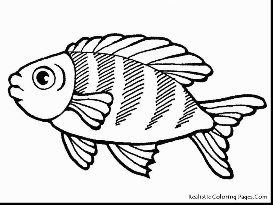 1126x844 Terrific Sea Fish Coloring Pages With Ocean Page And Pdf