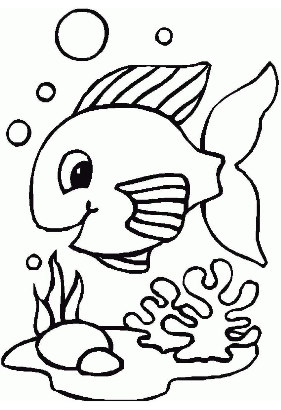 972x1418 Top 25 Free Printable Fish Coloring Pages Online Fish, Articles