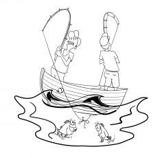 Fisherman Coloring Pages For Your Kids 230x230 Fisherman Coloring Pages For Your Kids