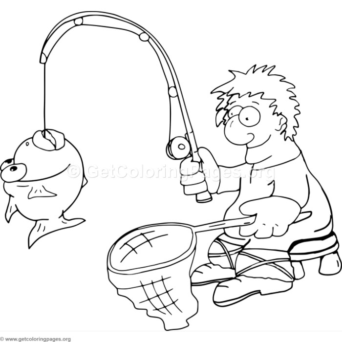Fisherman Coloring Pages 700x700 Fisherman Coloring Pages
