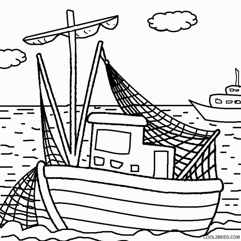 Printable Boat Coloring Pages For Kids Cool2bkids 770x770 Printable Boat Coloring Pages For Kids Cool2bkids