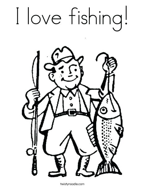 468x605 Fishing Coloring Pages Fisherman Coloring Page Fishing Lure