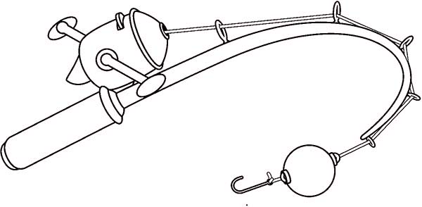Fishing Pole Coloring Page 600x294 Fishing Pole Coloring Page