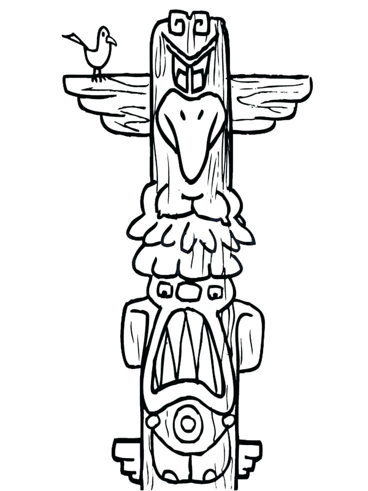 Hawaiian Totem Pole Coloring Pages Kids Coloring Fishing Pole 736x983 Hawaiian Totem Pole Coloring Pages Kids Coloring Fishing Pole