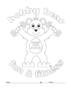 Fitness Coloring Pages