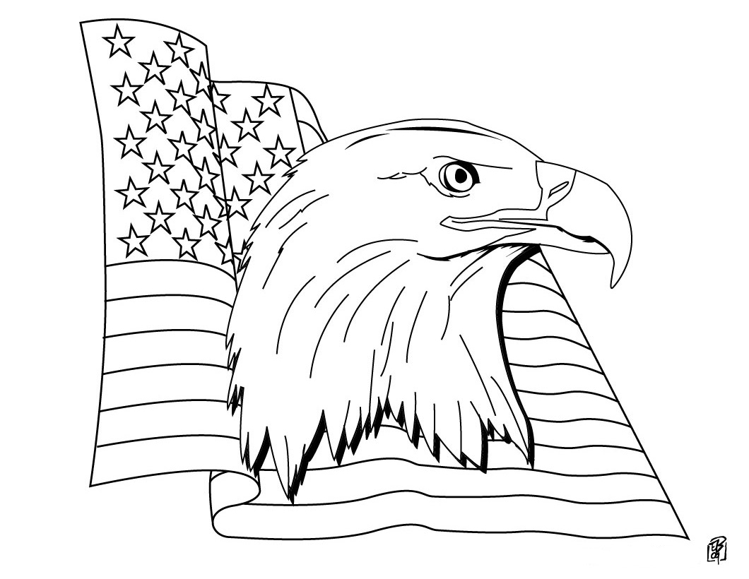 American Flag Coloring Pages 1060x820 American Flag Coloring Pages