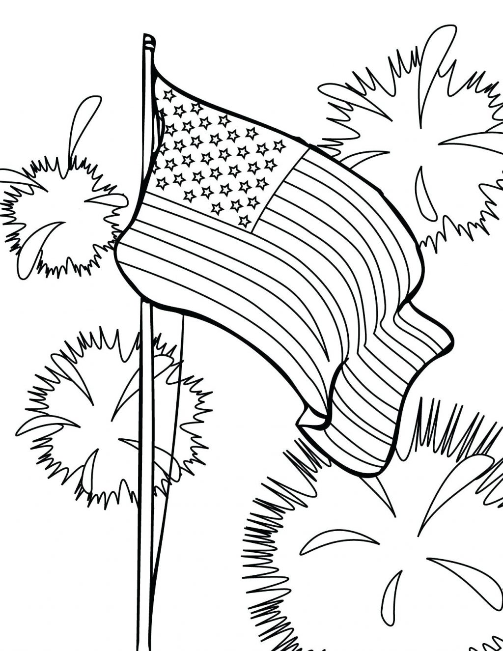 1024x1325 Coloring Pages ~ Flag Coloring Pages Fireworks Free Printable Day