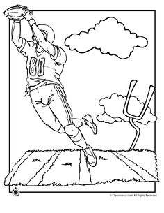 Flag Football Coloring Pages