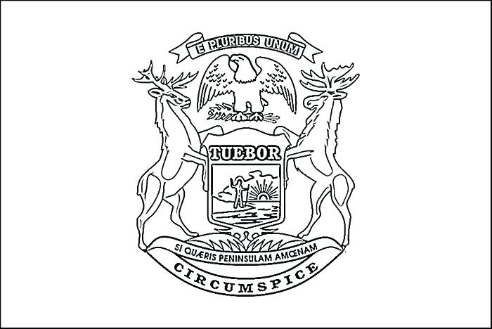 700x468 Michigan Coloring Pages Coloring Pages State Flag Coloring Page