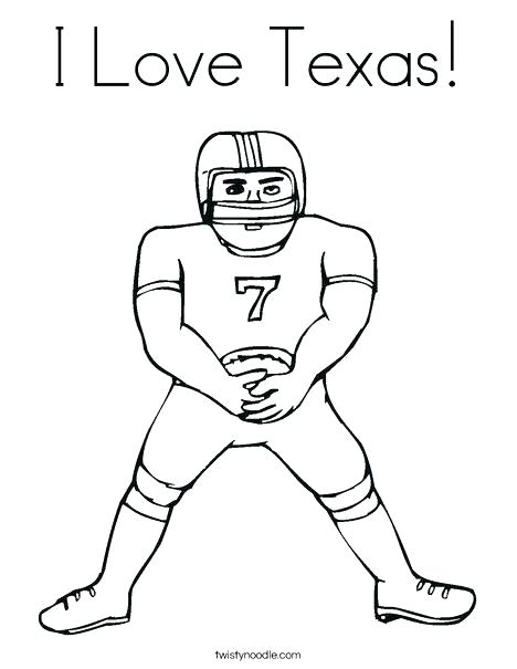 468x605 Texas Coloring Pages Coloring Pages Football Player Coloring Page