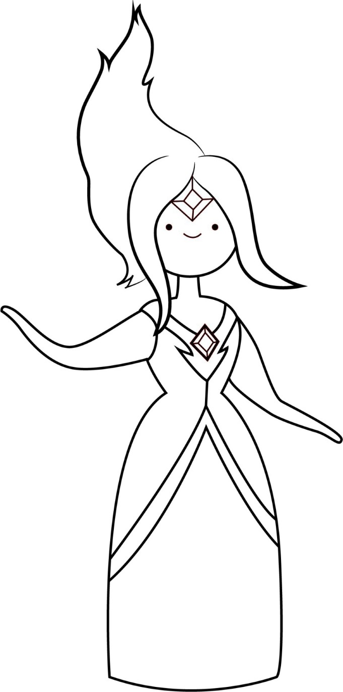 Flame Princess Coloring Pages 681x1373 Flame Princess Coloring Pages