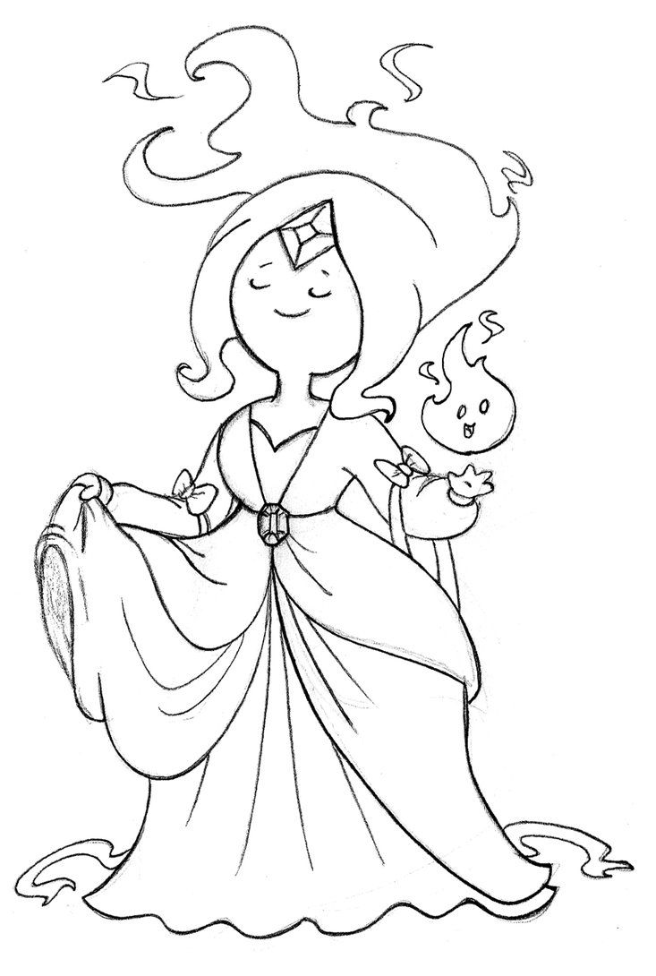 Finn Flame Princess Line Art 733x1090 Finn Flame Princess Line Art