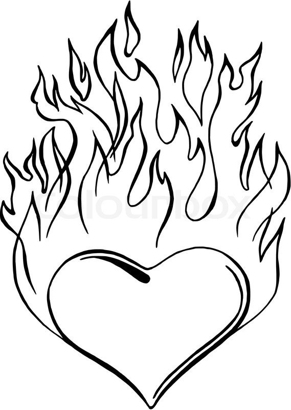 569x800 9329988 Flaming Heart.jpg Family Tattoos
