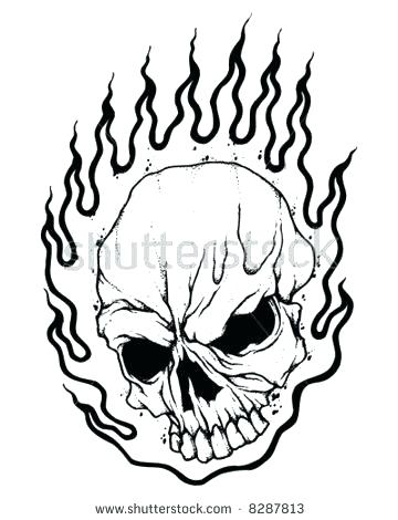 360x470 Flaming Skull Coloring Pages Home Improvement Store Melbourne