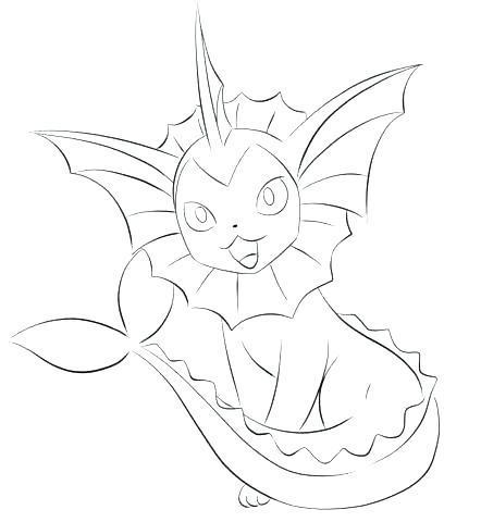 442x480 Flareon Coloring Pages Dream World Coloring Page By White