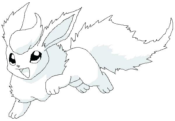 600x415 Flareon Coloring Pages