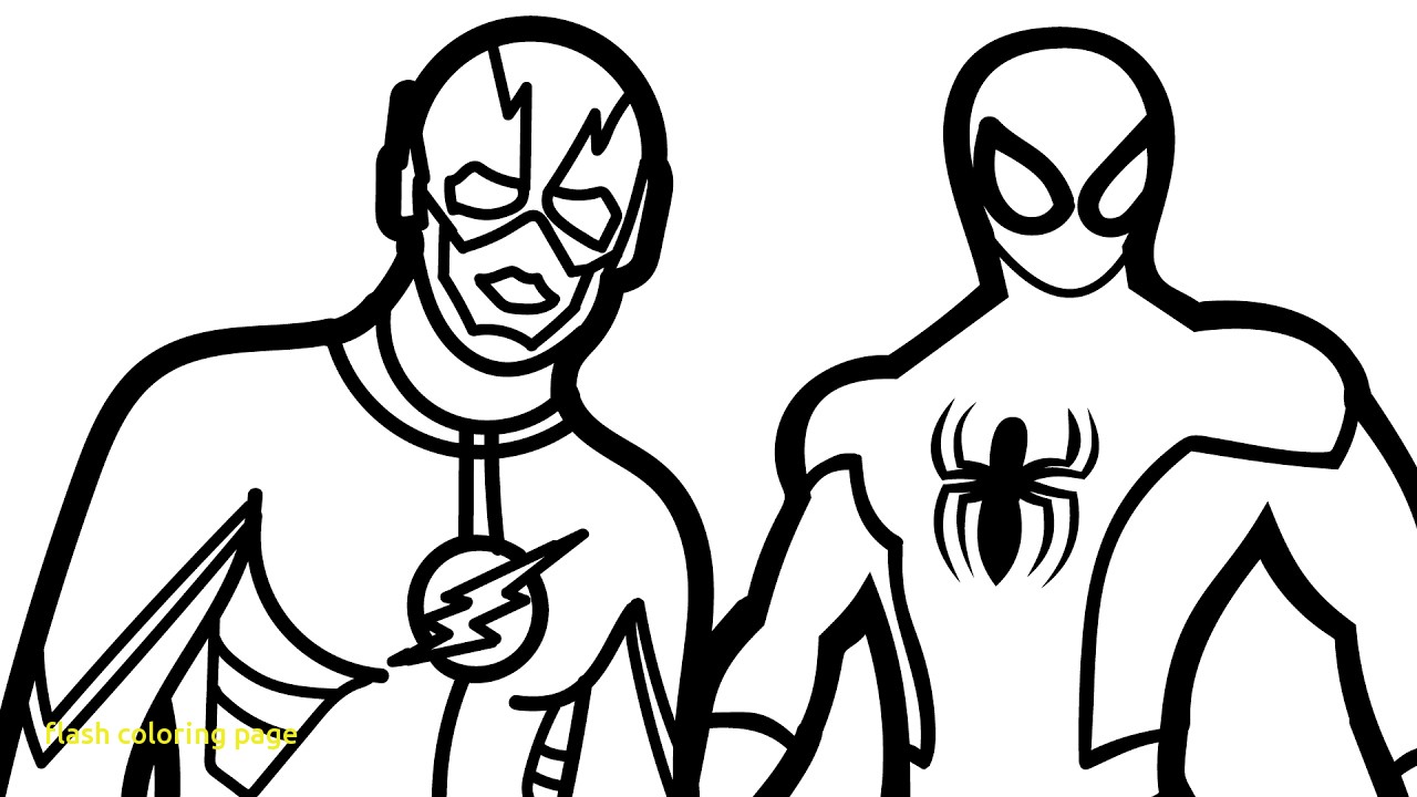 1280x720 Flash Coloring Page With Popular Flash Superhero Coloring Pages