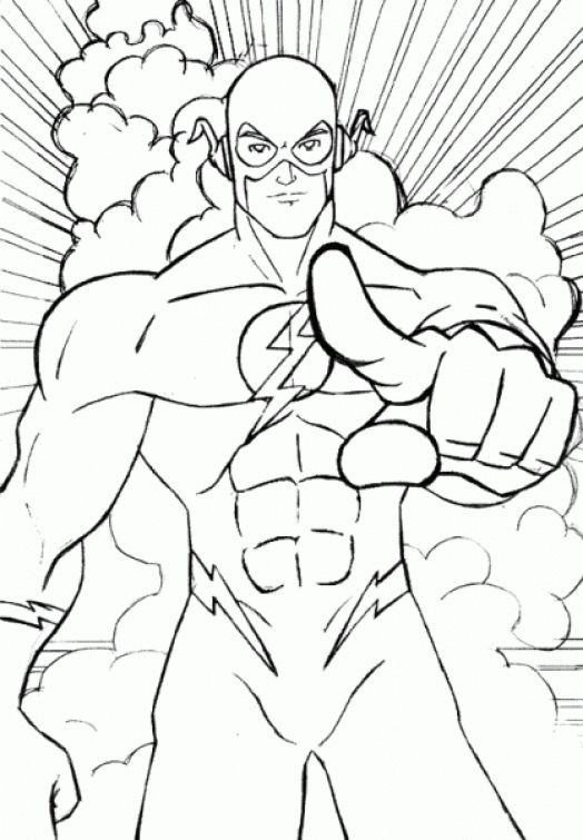 Free The Flash Coloring Printable Pages For Kids Superheroes 524x755 Free The Flash Coloring Printable Pages For Kids Superheroes