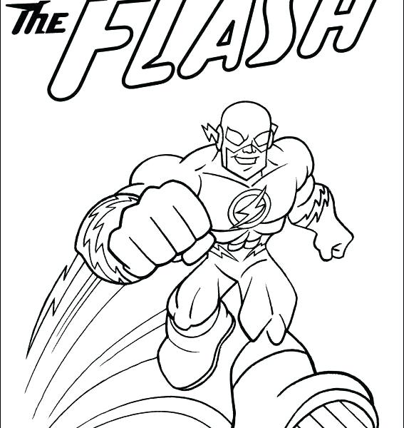 567x600 Personable The Flash Coloring Pages Printable To Snazzy Flash