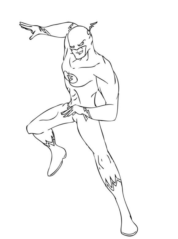 580x780 Flash Coloring Pages