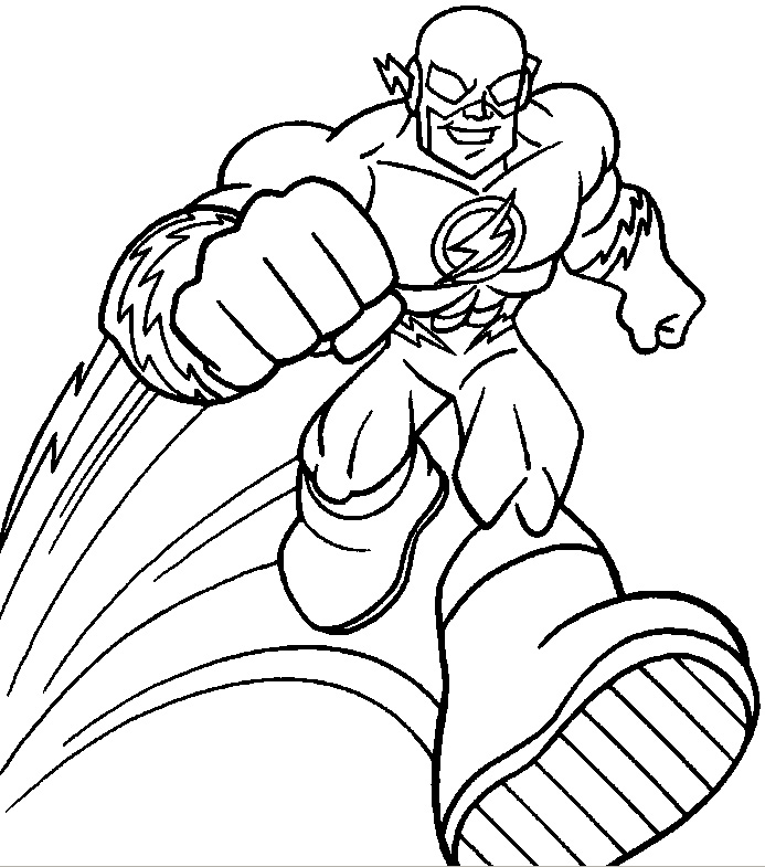 The Flash Coloring Pages 693x785 The Flash Coloring Pages