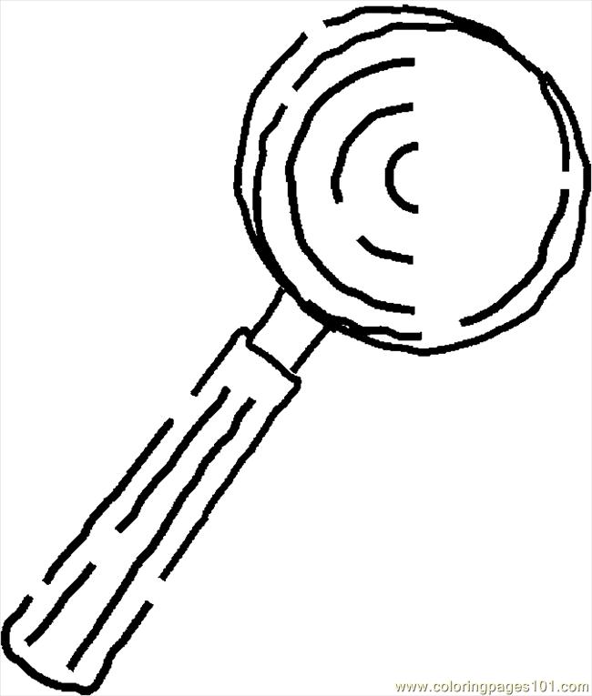 650x765 Magnifying Glass 08 Coloring Page