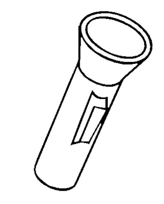640x795 Print Out And Color This Picture Of A Flashlight. Who Would Pack