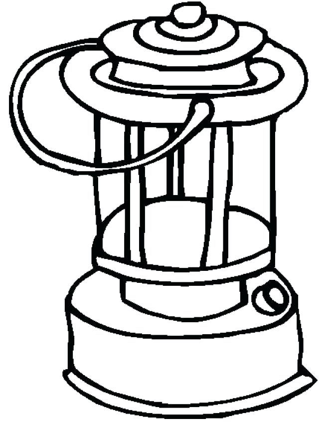 640x846 Colouring Flashlight As Well As Lantern Coloring Page 413