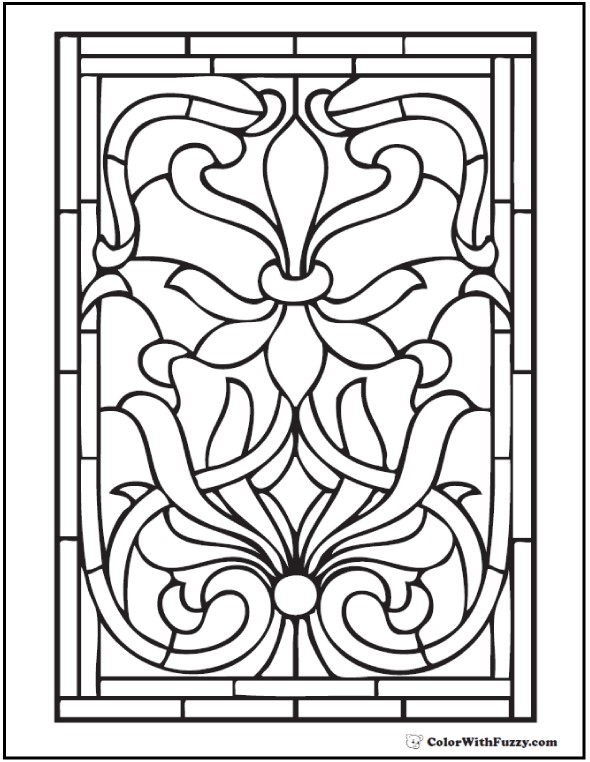 Fleur De Lis Coloring Page