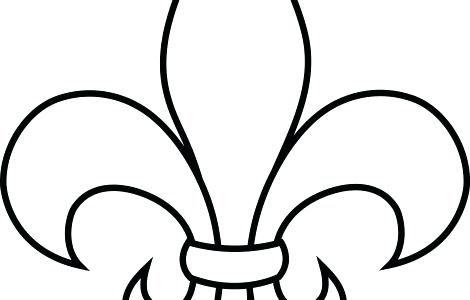 470x300 Fleur De Lis Coloring Page Coloring Page Free Printable Fleur De