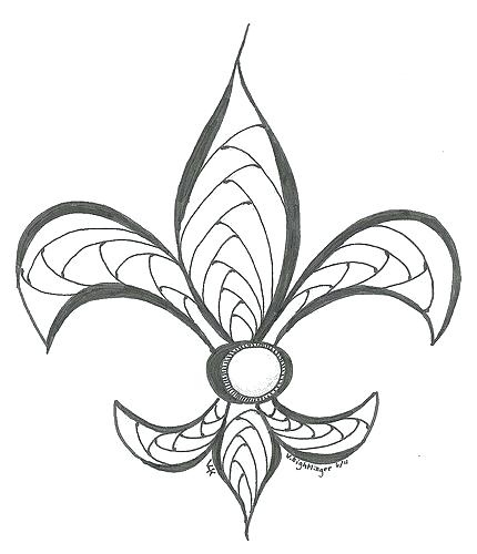 430x500 Free Printable Fleur De Lis Coloring Pages Page Pictures