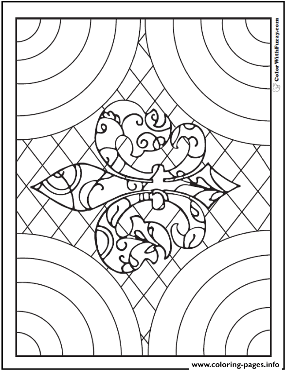590x762 Ornate Fleur De Lys Coloring Coloring Pages Printable