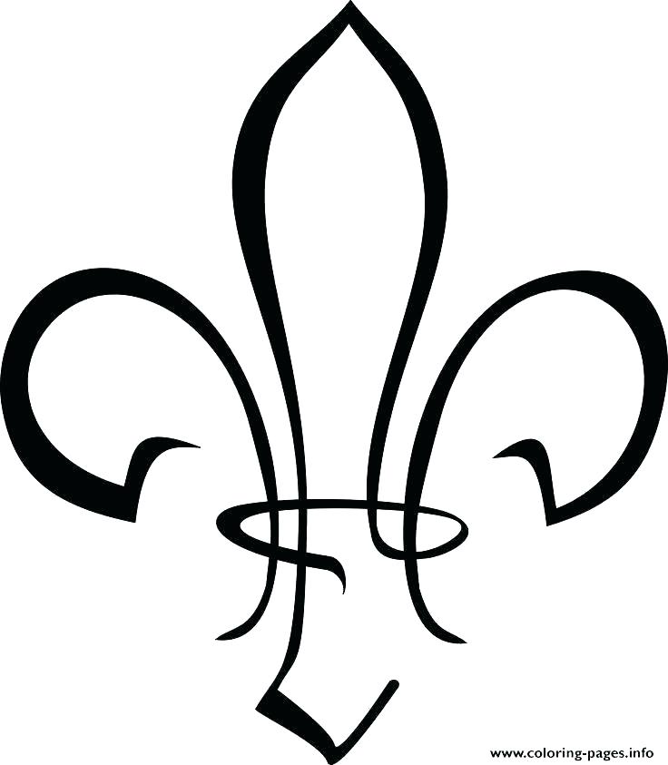 736x843 Best Images On Tattoo Fleur De Lis Coloring Page Coloring Pages