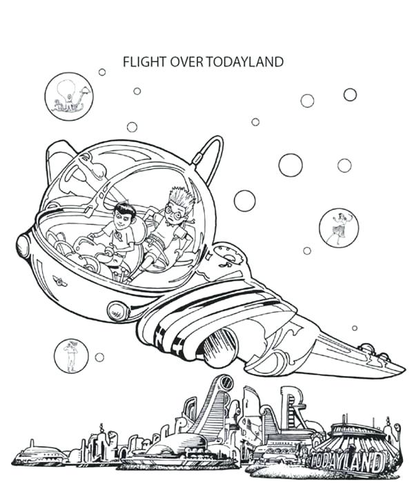 Meet Robinsons Coloring Pages And Flight Over In Meet 600x722 Meet Robinsons Coloring Pages And Flight Over In Meet