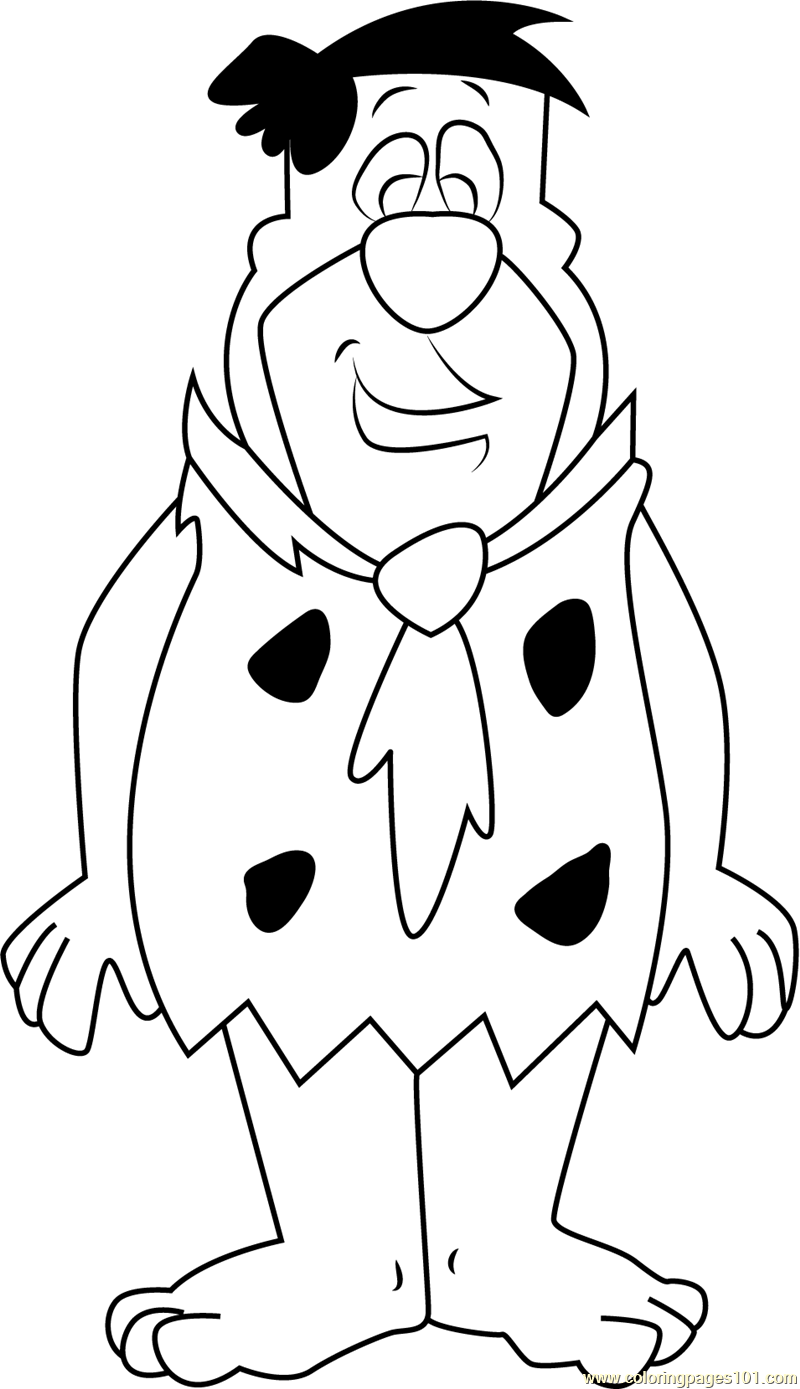 Flintstones Coloring Pages Page 800x1389 Flintstones Coloring Pages Page