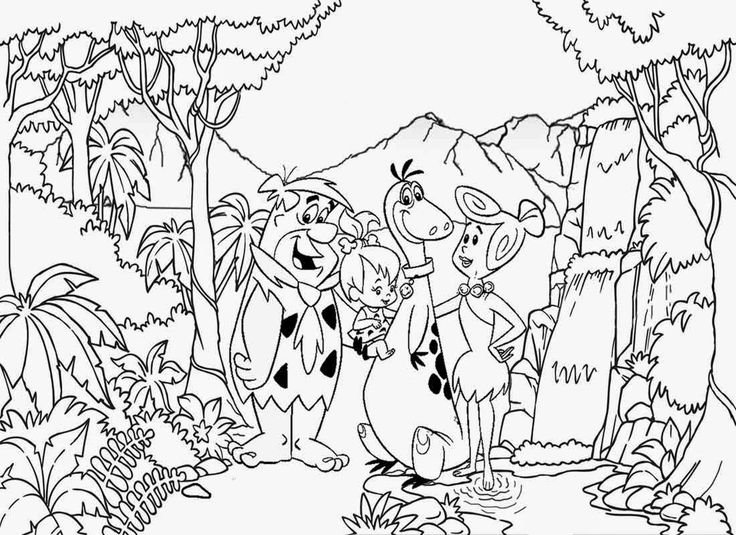 19 Best Flintstones ~ Coloring Pages Images 736x535 19 Best Flintstones ~ Coloring Pages Images