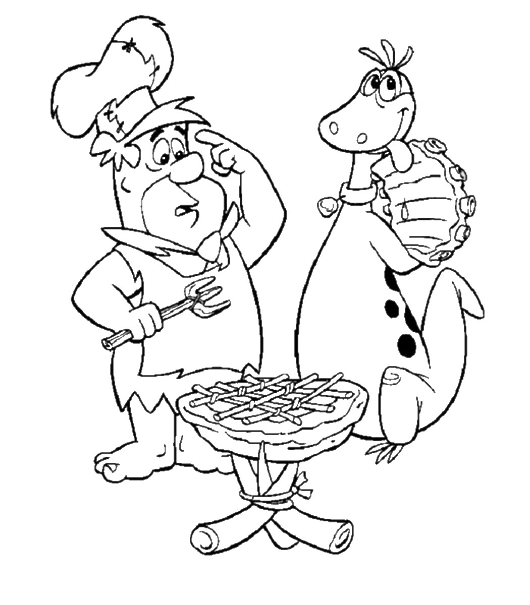 The Flintstones Coloring Pages 1050x1200 The Flintstones Coloring Pages