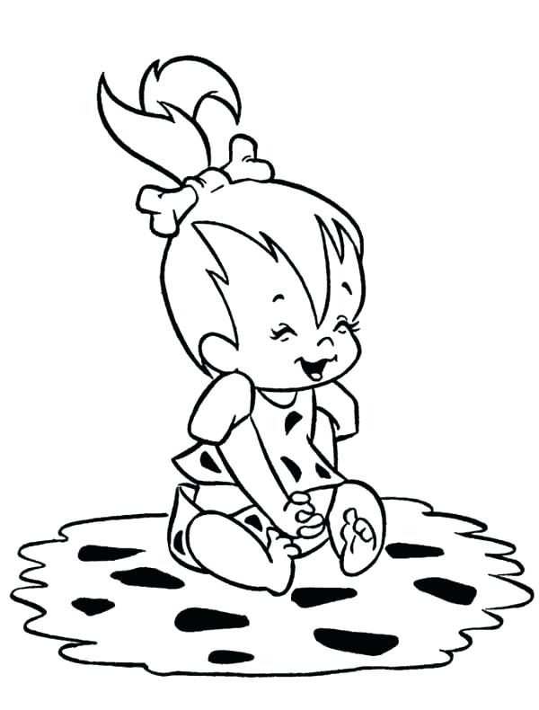 Flintstone Coloring Pages 600x790 Flintstone Coloring Pages
