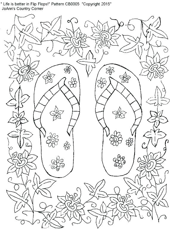 Flip Flop Coloring Pages at GetColorings.com | Free printable colorings ...