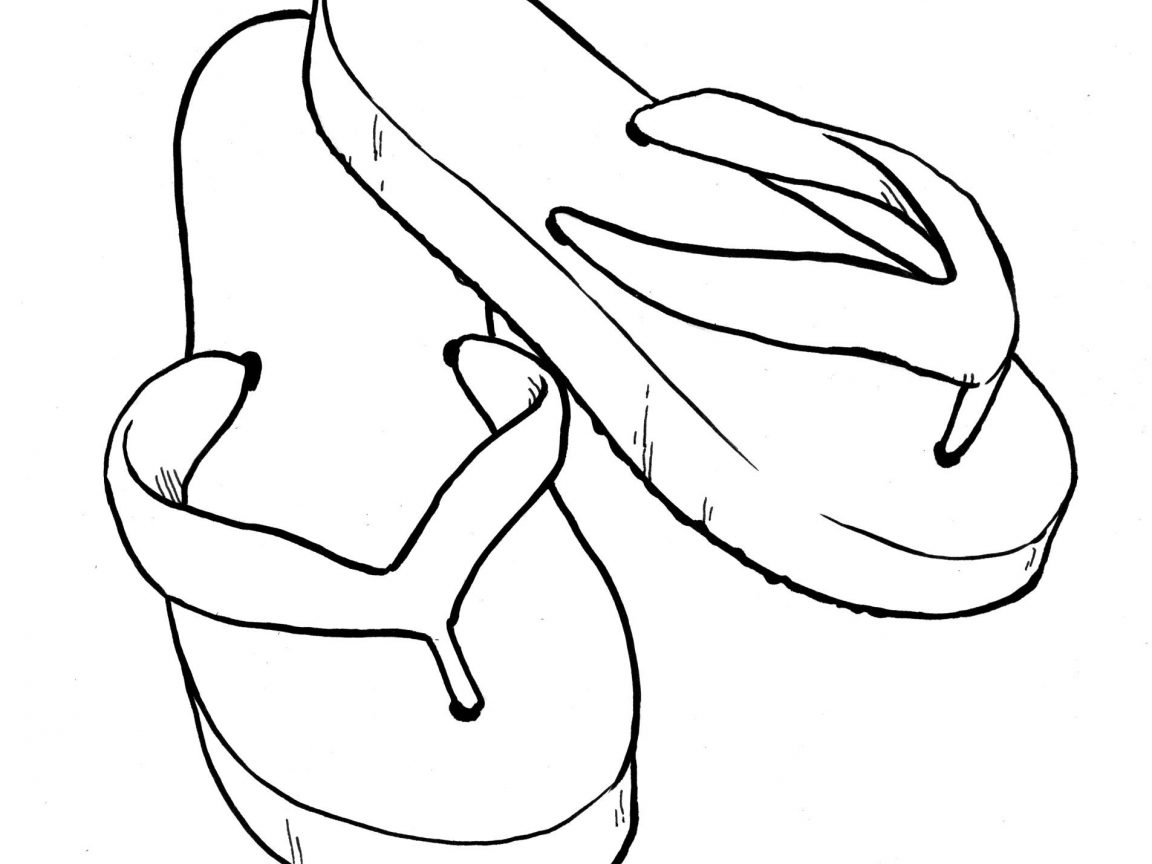 Flip Flop Coloring Pages at GetColorings.com | Free printable colorings ...
