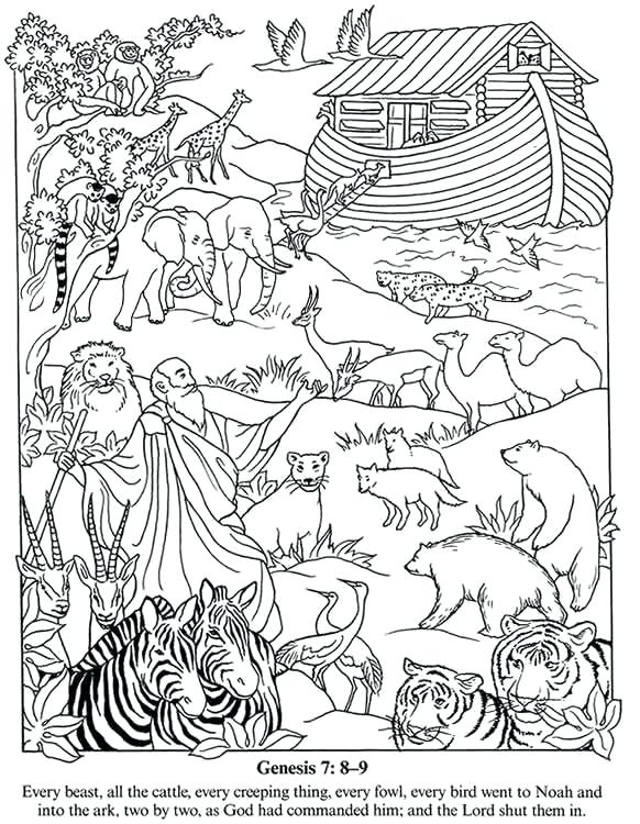 Flood Building Ark 4 Pencil And In Color Coloring Pages Christmas 582x750 Flood Building Ark 4 Pencil And In Color Coloring Pages Christmas