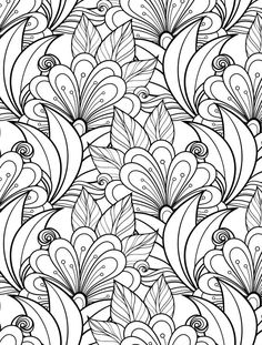 236x311 Free Floral Printable Coloring Page From Adult