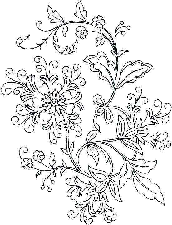 551x720 Free Printable Flowers Coloring Pages Adult Flower Coloring Pages