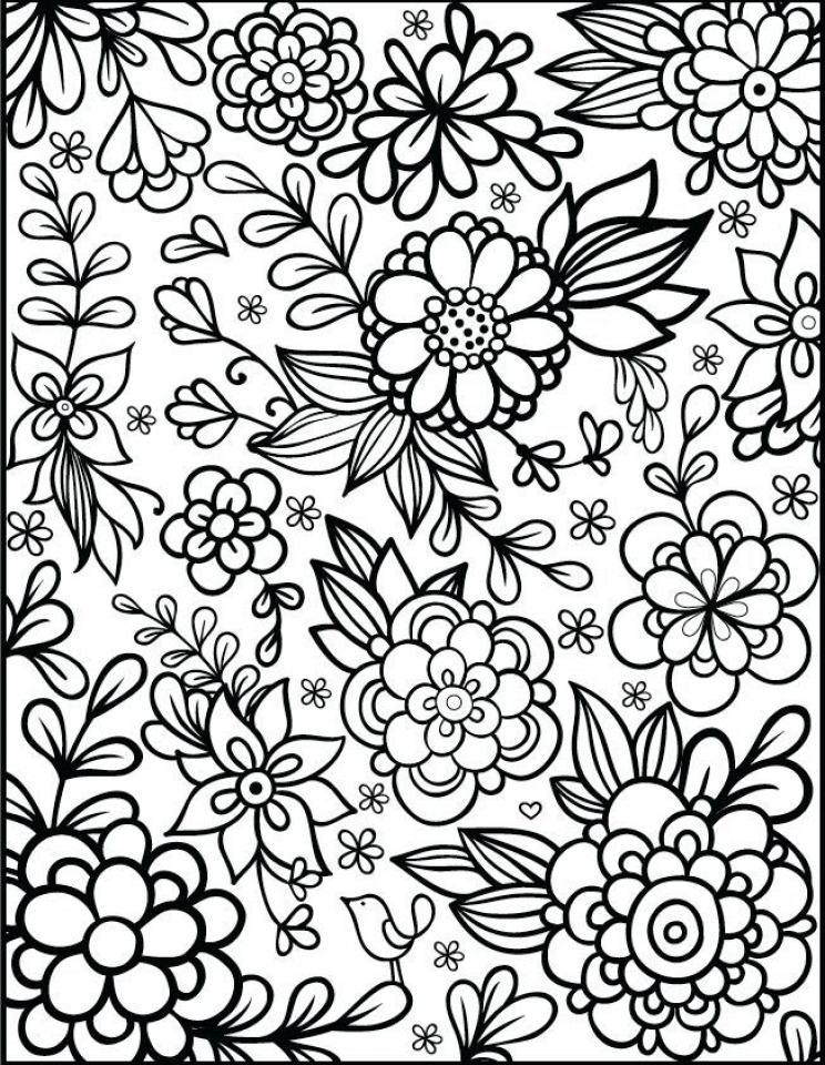 744x960 Get This Flowers Coloring Pages For Adults Printable Ar371 !
