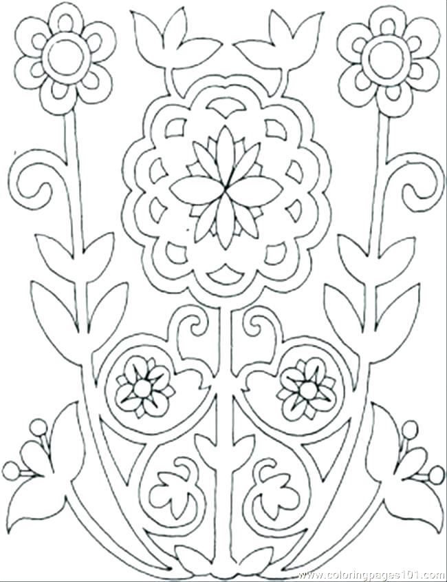 Floral Design Coloring Pages at GetColorings.com | Free printable ...