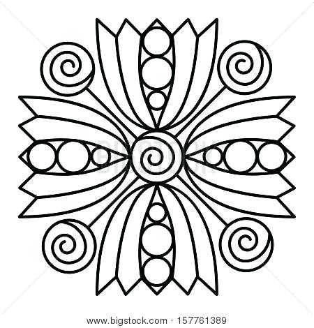 450x470 Awesome Simple Mandala Coloring Pages Or Simple Mandala Flower