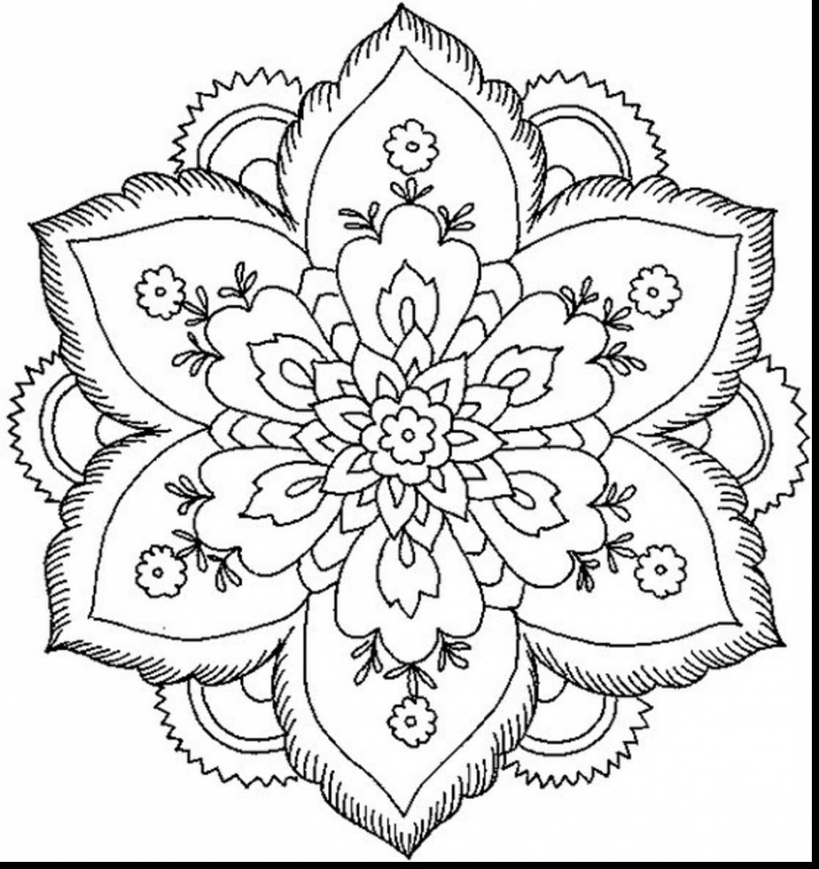 Flower Mandala Coloring Page Free Pages Online 1149x1219 Flower Mandala Coloring Page Free Pages Online