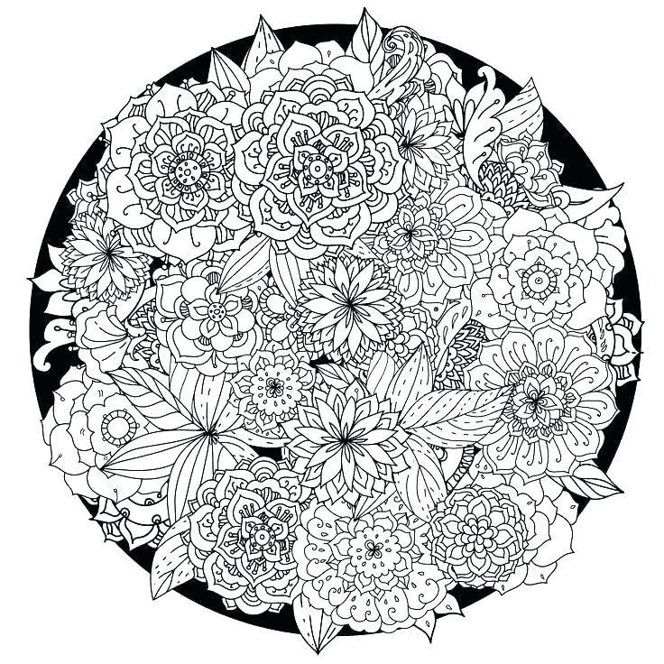 Flower Mandala Coloring Pages Free Printable Abstract Coloring 736x736 Flower Mandala Coloring Pages Free Printable Abstract Coloring