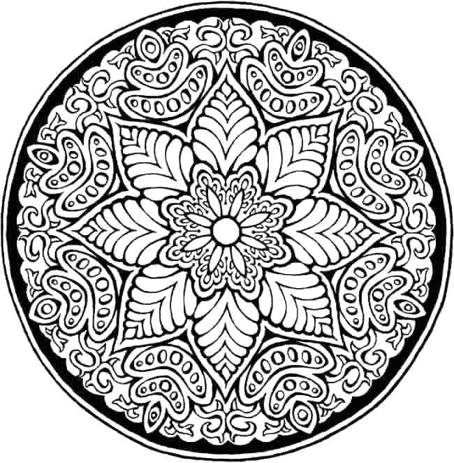 Flower Mandalas Coloring Book By Thaneeya Mcardle Thaneeyacom 650x662 Flower Mandalas Coloring Book By Thaneeya Mcardle Thaneeyacom